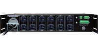120 AMP SEQUENCED POWER DISTRO, (6) 20 AMP 120 VOLT CIRCUITS,  240 VOLT OR 3-PHASE 208 VOLT INPUT